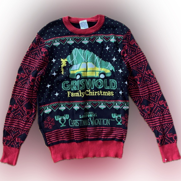 WARNER BROS National Lampoons Christmas Vacation Sweater - Picture 1 of 6